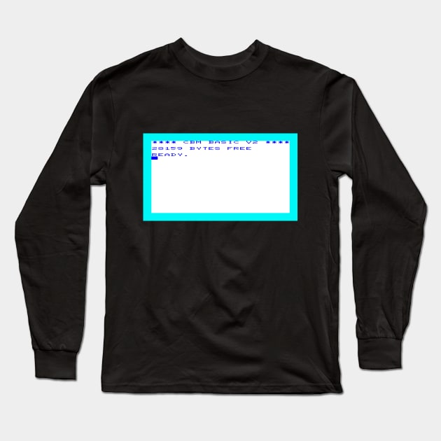 Commodore VIC-20 - VC-20 - VIC-1001 - Boot Screen - Version 1 Long Sleeve T-Shirt by RetroFitted